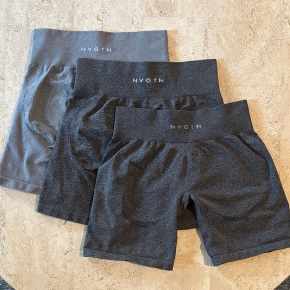 NVGTN Pants - NVGTN XS athletic shorts bundle (3) different shades of gray